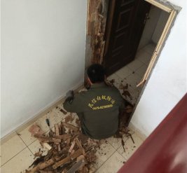 私人住宅白蚁防治施工现场图