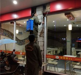 私人住宅白蚁防治施工现场图